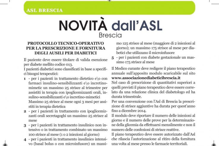 Proltocollo ASL Brescia